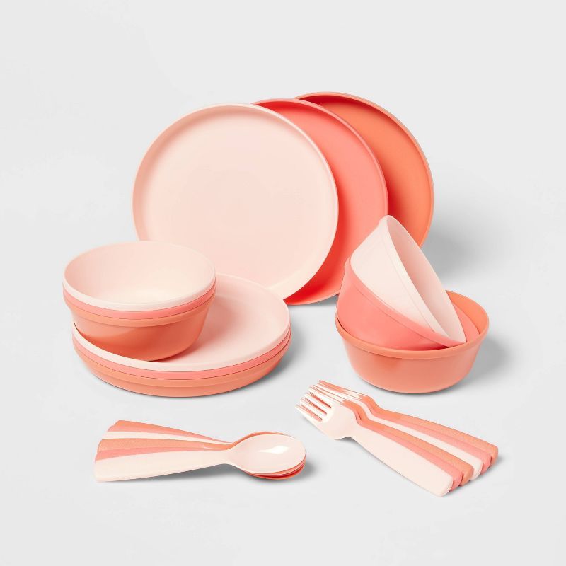 24pc Plastic Dinnerware Serving Set - Pillowfort™ | Target