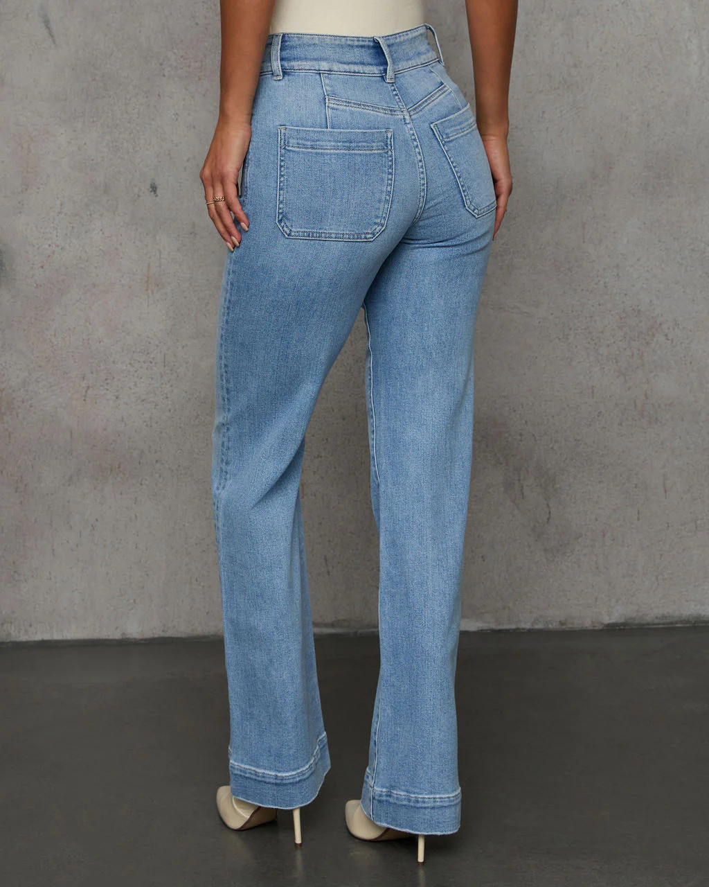 Found You Here Stretch High Rise Flare Jeans | VICI