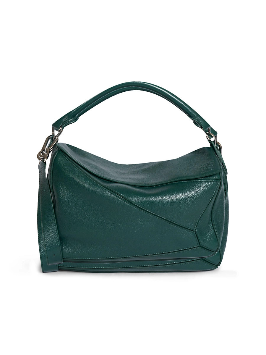 Men's Puzzle Edge Large Leather Bag - Evergreen | Saks Fifth Avenue