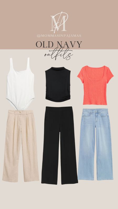 Here are some spring outfit options from Old Navy! Make a capsule wardrobe that's petite friendly and big bust friendly. So affordable and fashionable! Spring looks, spring 2024, Old Navy picks, spring basics

#LTKstyletip #LTKSeasonal #LTKsalealert