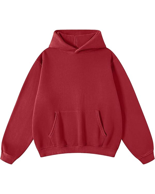 Mens Hoodies Oversized Hoodie Pullover Cotton Heavyweight Vintage Washed Hoodie Couples Streetwea... | Amazon (US)
