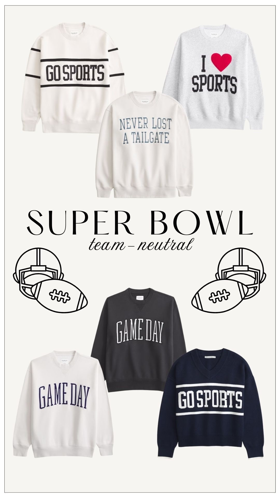 Team neutral outfits for Super Bowl! 

#LTKootd #LTKSeasonal