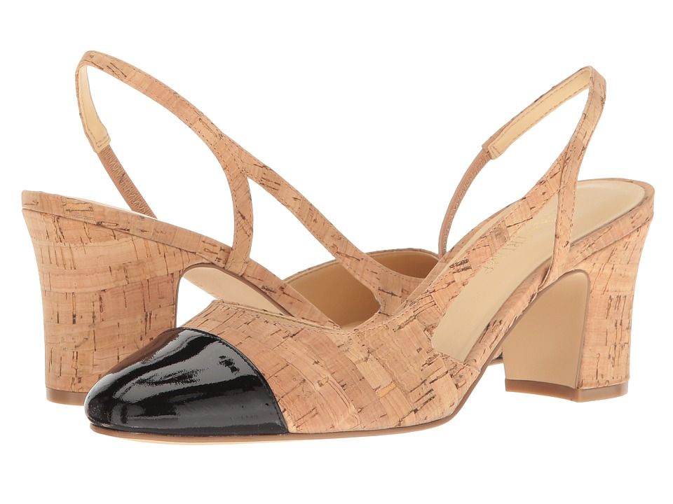 Ivanka Trump - Liah3 (Natural Multi Cork/New Patent Leather) High Heels | Zappos