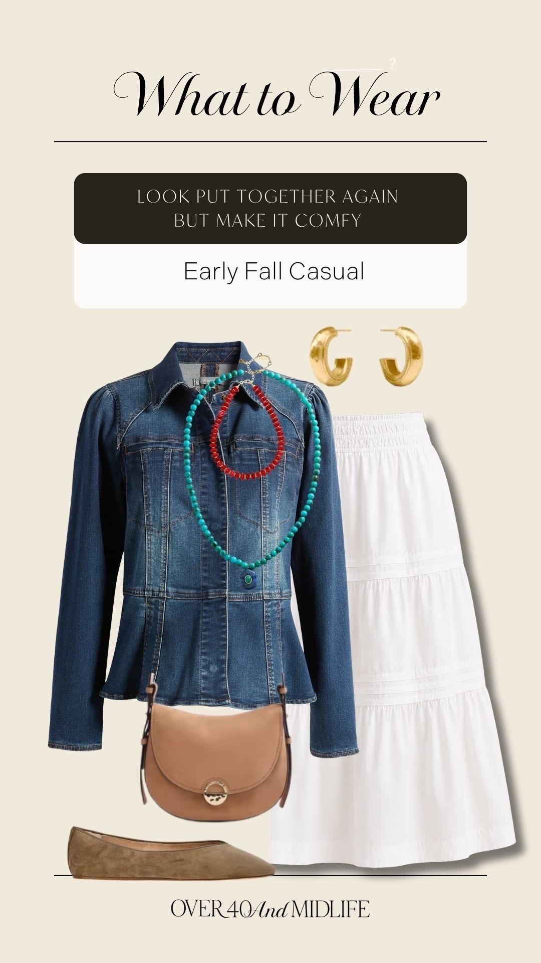 ✨Tap the bell, save and ❤️ start here over 40 fashion, midlife style, midsize fashion and luxury looks for less.  

⬇️Sizing information:
Skirt and jacket medium (size down if in between sizes.) 

What I’m buying now to wear now and straight into fall. 🤎

Every piece is Outfit Physics™ approved: belly-friendly, anti-pooch and anti-frumpy for women over 40.

We’re looking for pieces that:

✨ LIFT the eye
✨ SKIM the belly without clinging
✨ BALANCE our proportions
✨ Mix easily with what we already own

These are the early fall clothes that make getting dressed easier—not pieces that only look good on a hanger.

Because over-40 style isn’t about hiding our bodies. It’s about understanding what works with them.

Comment SHOP and I’ll send you the links. 🤍

👑 Helping you look good, feel good.-Lindsey Denver   Check back daily for belly-friendly style, confidence, and Outfit Physics™.

#LTKSaleAlert #LTKPlusSize #LTKMidsize

Comment SHOP below to receive a DM with the link to this post on my LTK ⬇ https://liketk.it/6kqhU