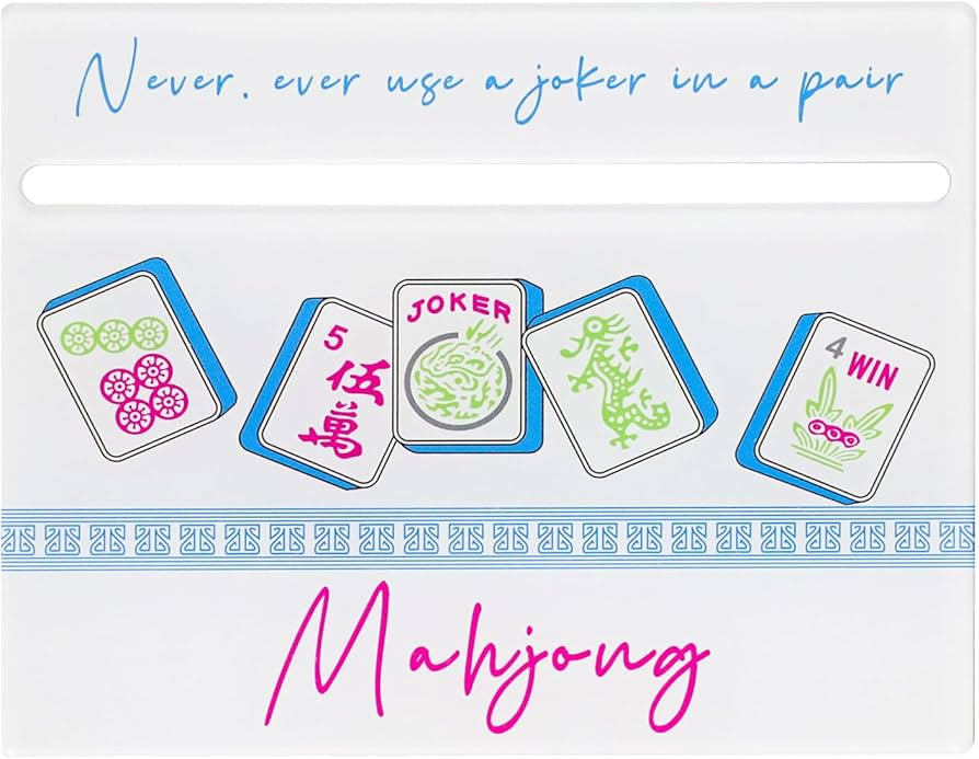 1 PCS Card Reader for Mahjong – Acrylic Line Finder & Rules Helper for American Mahjong, White ... | Amazon (US)