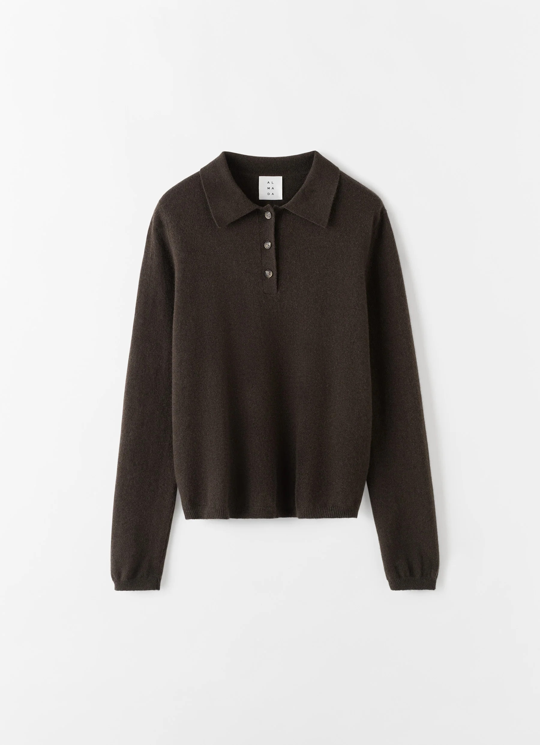 Minou Collar Sweater, chocolate | Almada Label