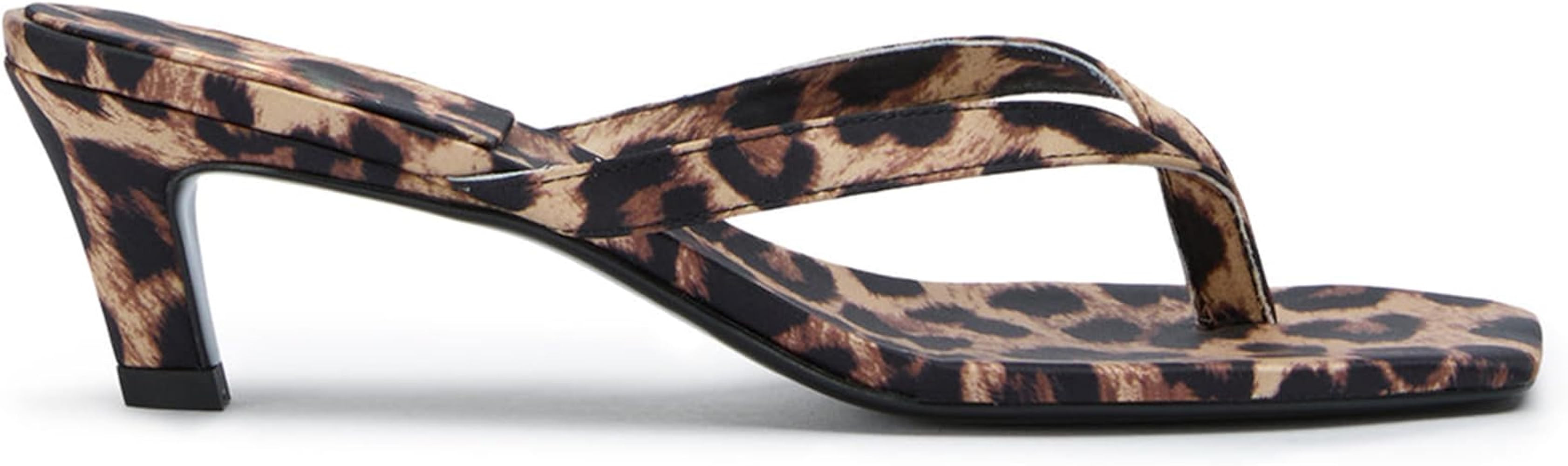 Women Kitten Heel Thong Sandals Square Open Toe Flip Flop Sandals Low Heel Fashion Party Dress He... | Amazon (US)