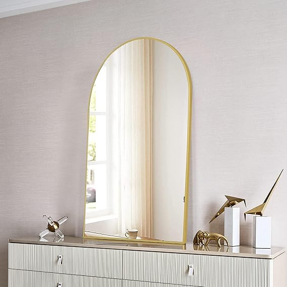 COFENY Arched Mirror, 26"x38" Gold Bathroom Mirror with Mental Frame, Wall Mounted Mirrors Decor ... | Amazon (CA)