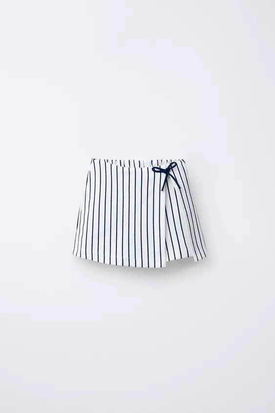 STRIPED BOW SKORT | Zara US