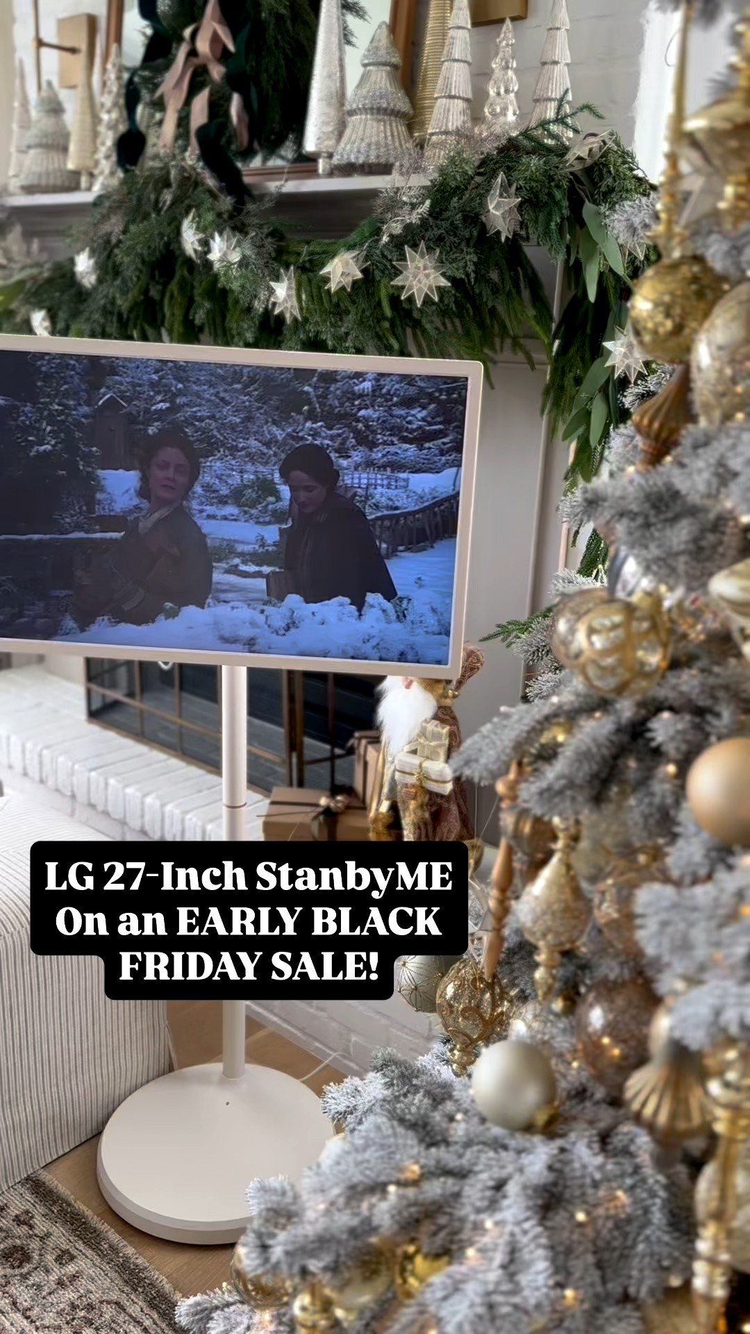 LG 27-Inch StanbyME is on an early Black Friday deal! This TV is like a big tablet, touchscreen or remove, swivels for horizontal and vertical use. Amazing for TV watching anywhere you want and need! @amazon #ad #founditonamazon #winterfavorites2025

#LTKHome #LTKHoliday #LTKSaleAlert
