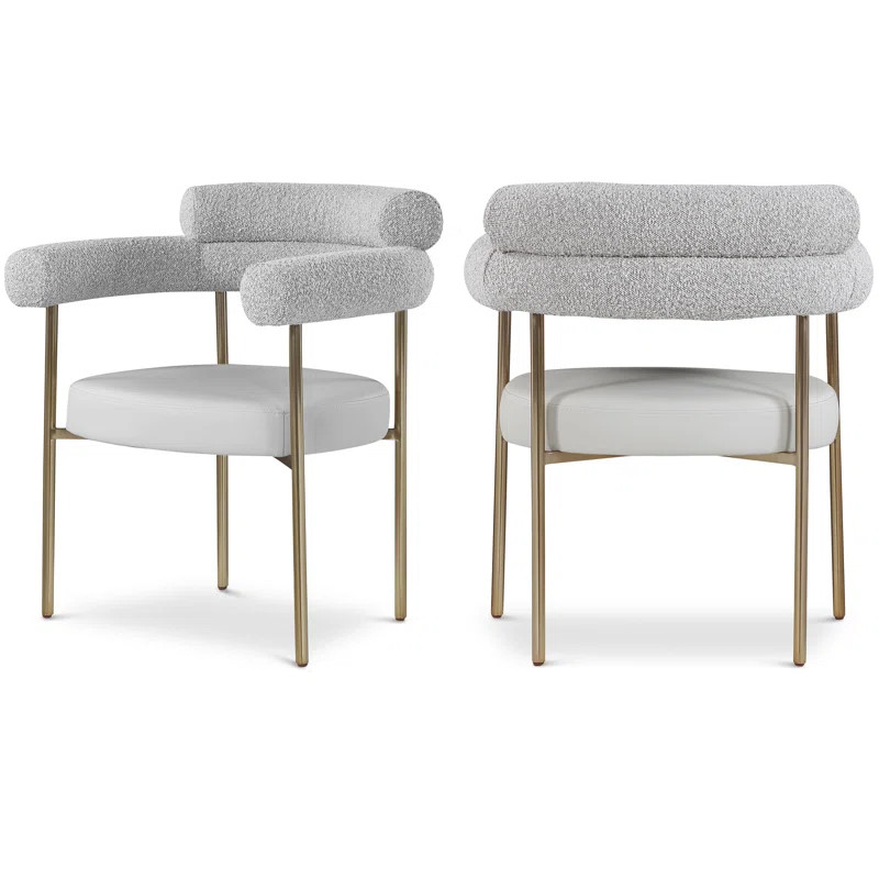 Arm Chair in Cream (Set of 2) | Wayfair North America