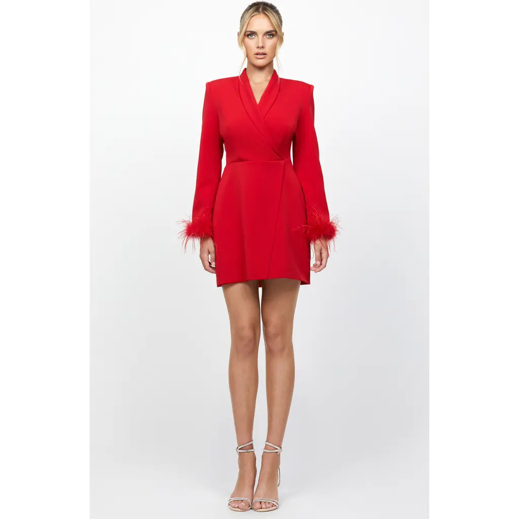 Bariano Perach Blazer Dress in Red at Nordstrom, Size 4 | Nordstrom