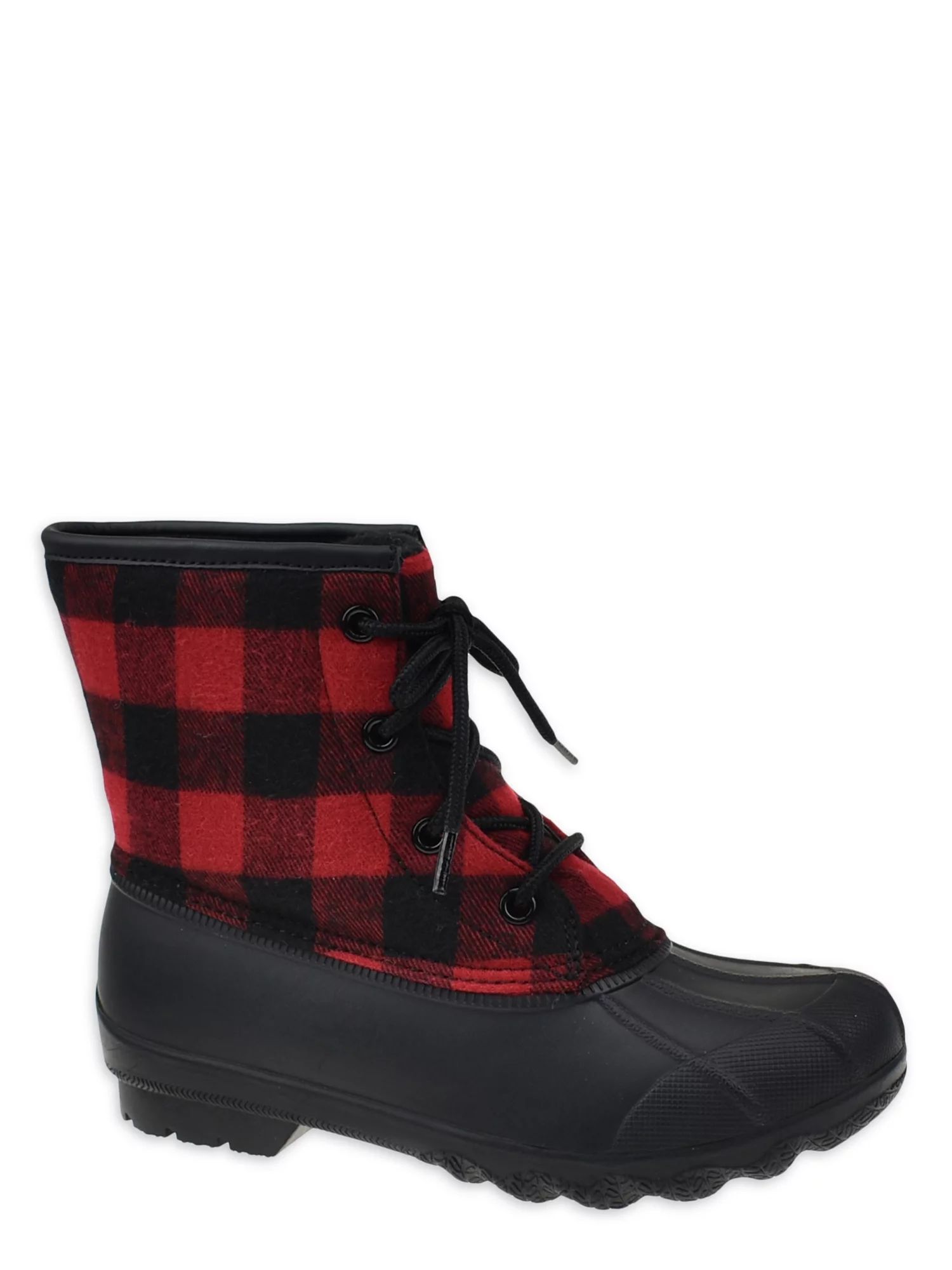 Girls Wonder Nation Plaid Winter Duck Boot - Walmart.com | Walmart (US)