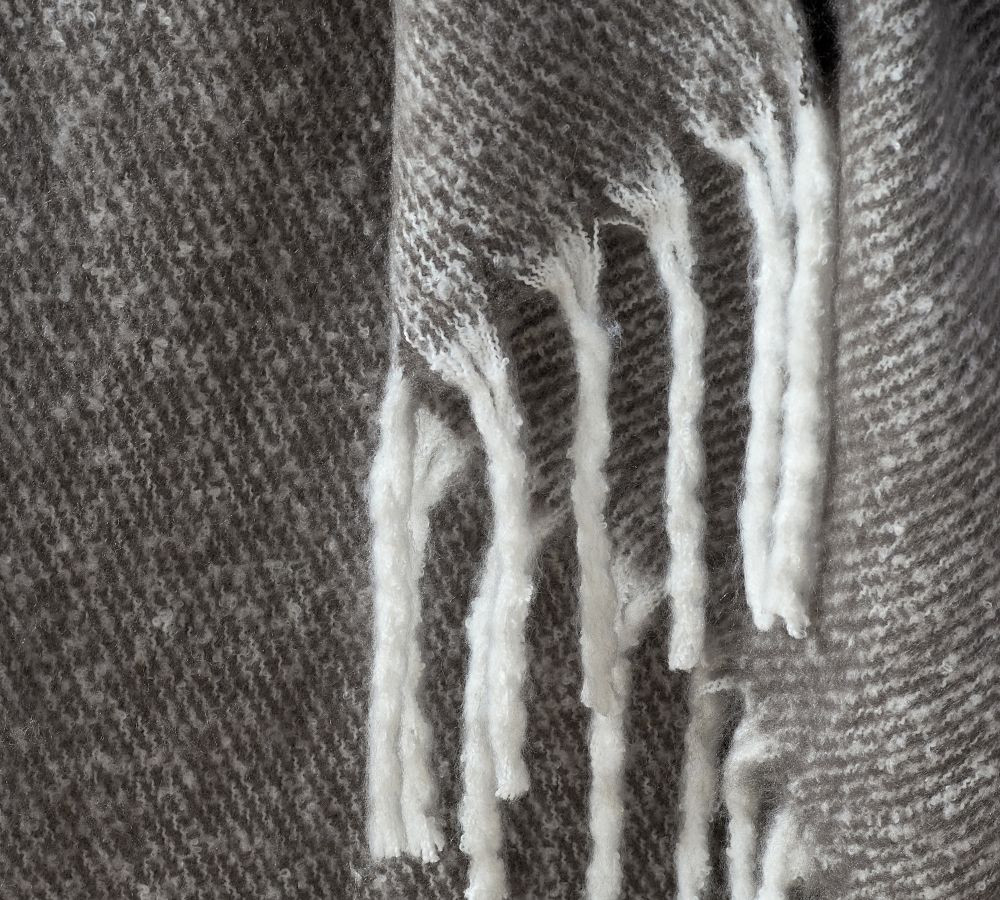 Hayes Faux Mohair Throw | Pottery Barn (US)