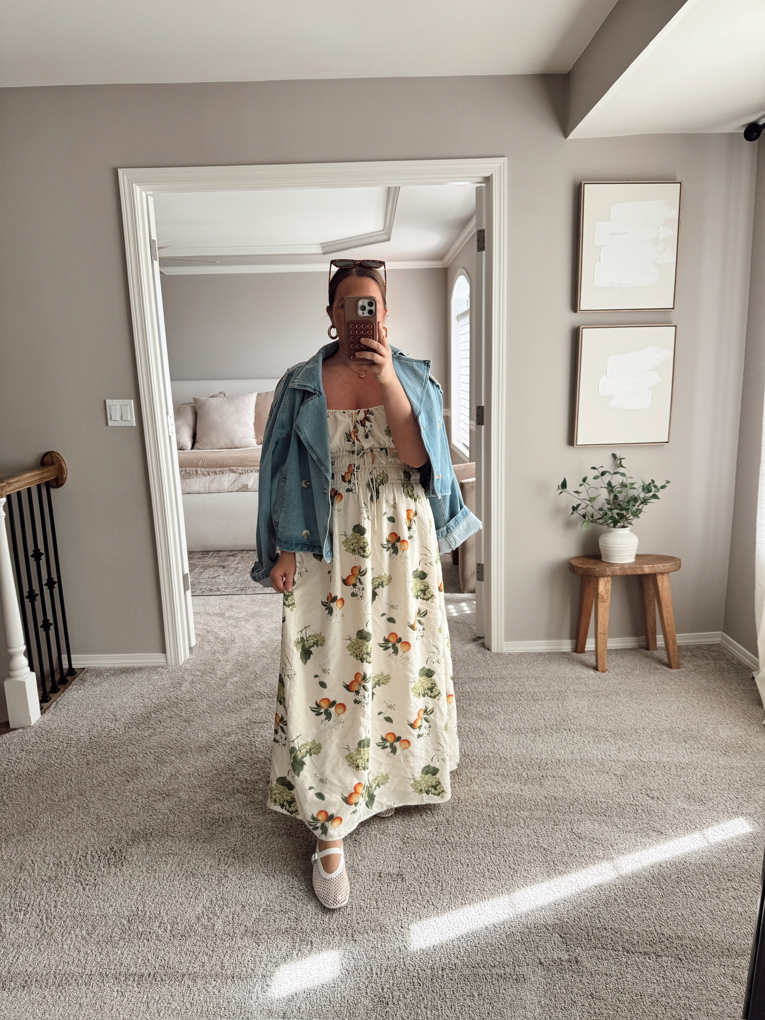 The best Spring Dress! Would also be a great Easter dress or wedding guest dress. Also comes in a couple super cute prints and a gorgeous green! 🫶🏻✨ Wearing a size Large Size 12 | 5’4” | 180lbs 

 #LTKMidsize #LTKStyleTip #LTKWedding