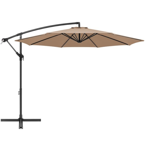 Best Choice Products 10ft Offset Hanging Outdoor Market Patio Umbrella w/ Easy Tilt Adjustment - ... | Walmart (US)