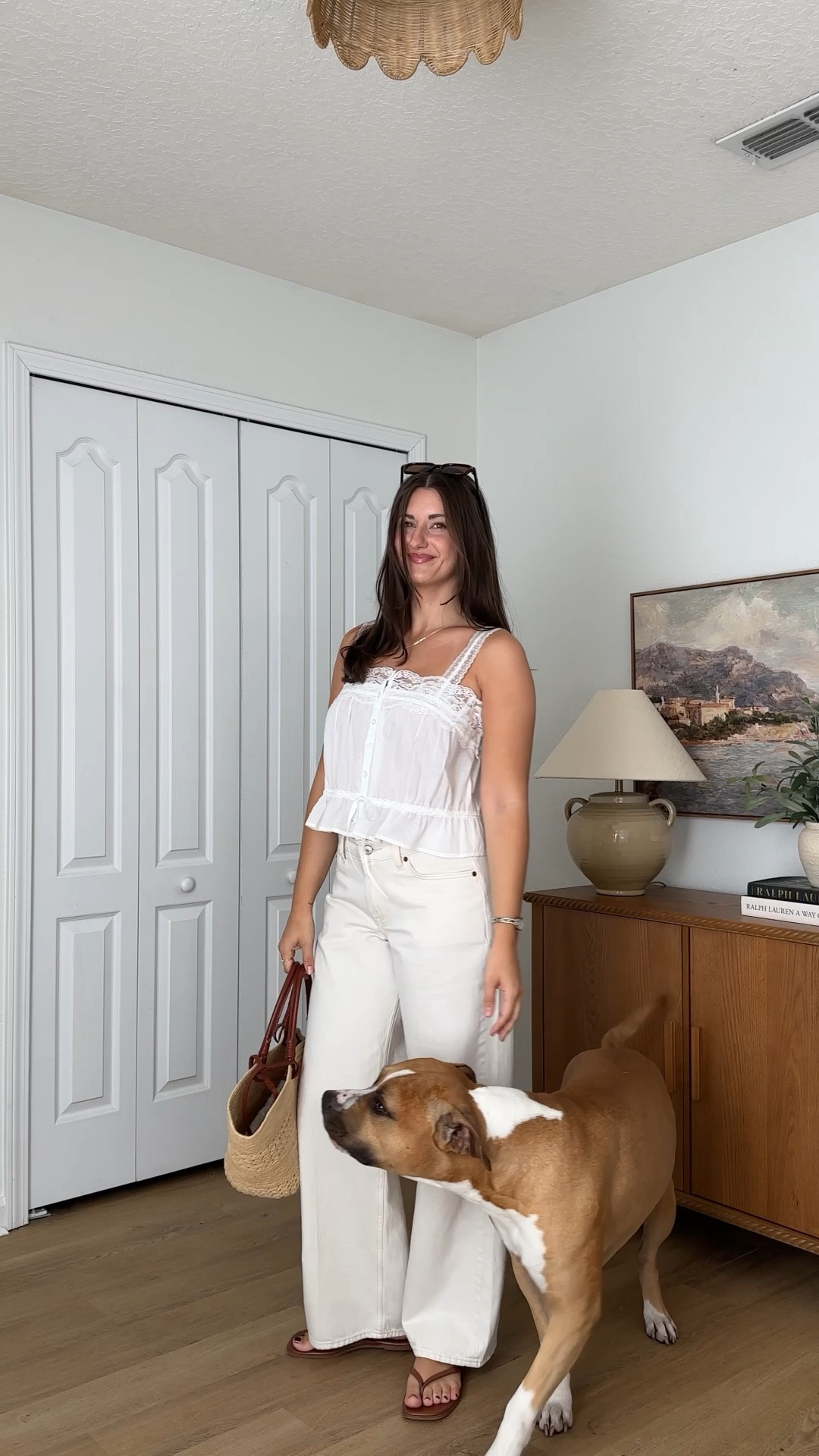 Neutral spring outfit! Wearing xs top, 25R jeans 

#LTKootd #LTKSaleAlert