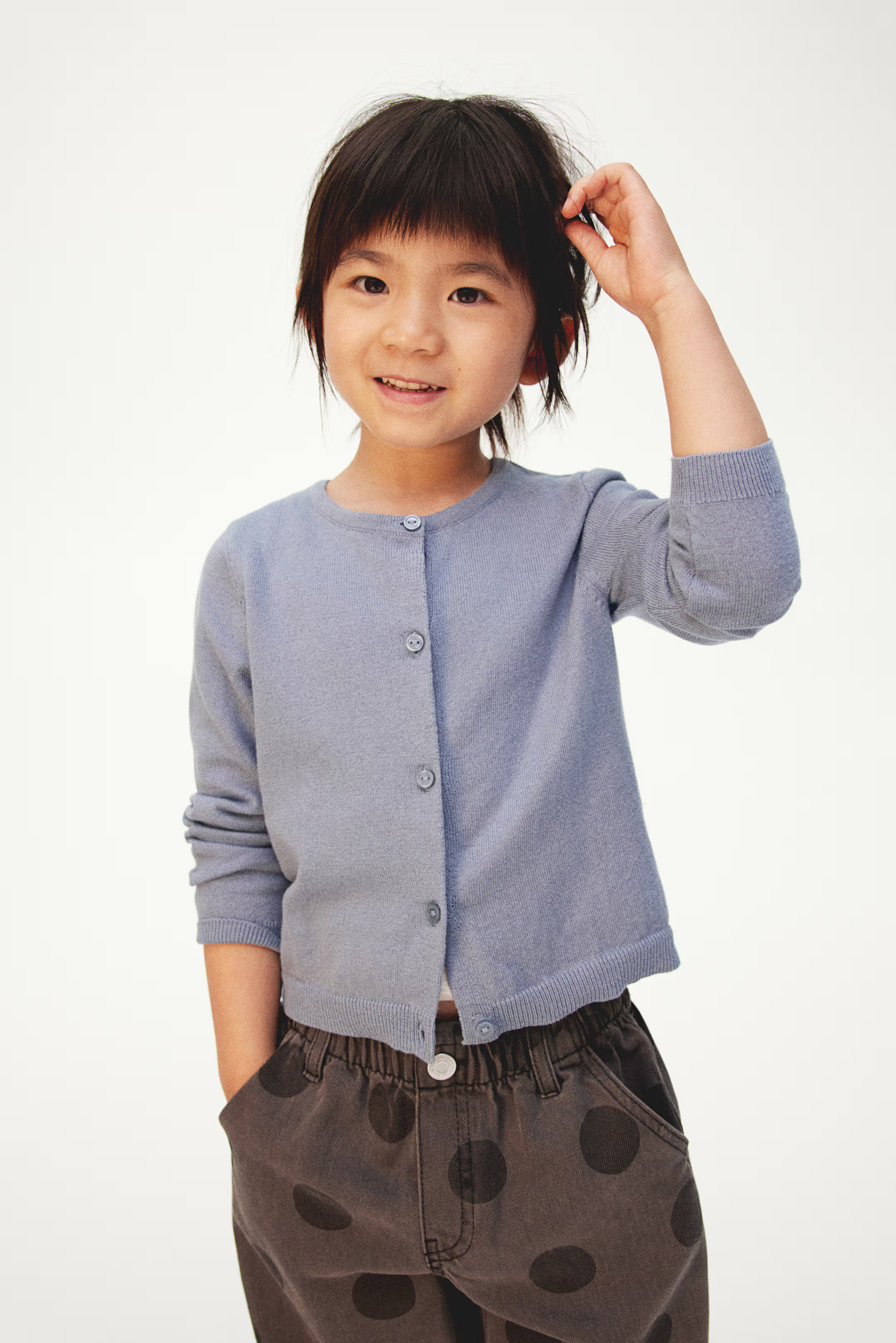 Fine-knit Cotton Cardigan | H&M (US + CA)