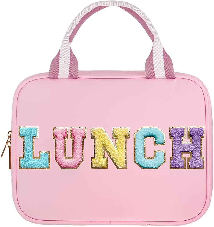 Janhavi Cute Insulated Lunch Bag for Women Personalized Preppy Kids Lunch Box for Girls Reusable ... | Amazon (US)