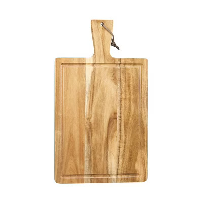 Slickblue Large Acacia Cutting Board with Natural Brown & Golden Tones, Ideal for Kitchen & Display | Target