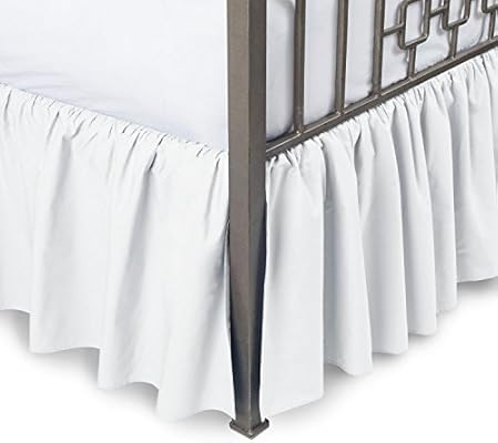 Comfort Beddings 800TC Hotel Quality Pure Cotton Dust Ruffle Bed Skirt 20" Drop Length (Queen - 2... | Amazon (US)