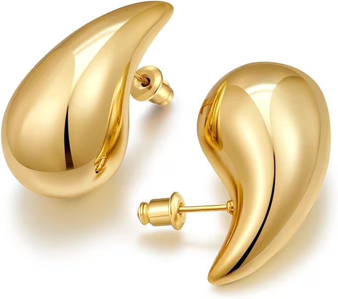 FAMARINE Colorful Water Drop Earrings for Women Chunky Earring Big Dangle Earrings Fashion Jewelr... | Amazon (CA)