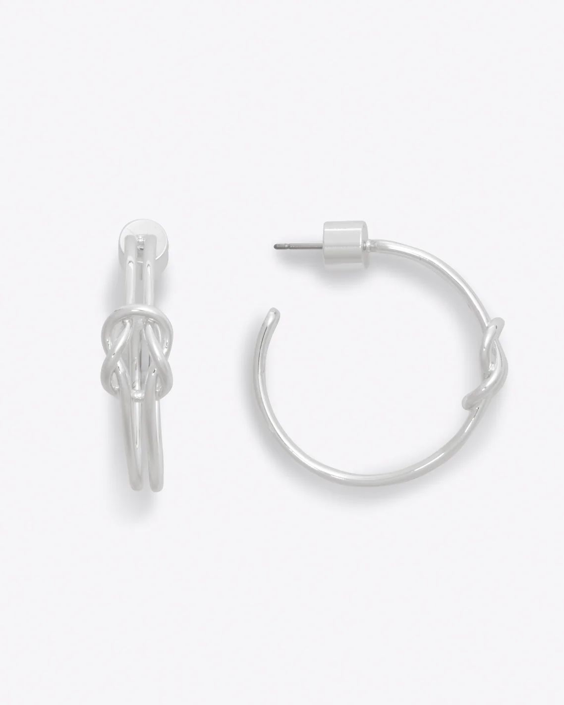 Knot Hoop Earrings in Silver | Draper James (US)