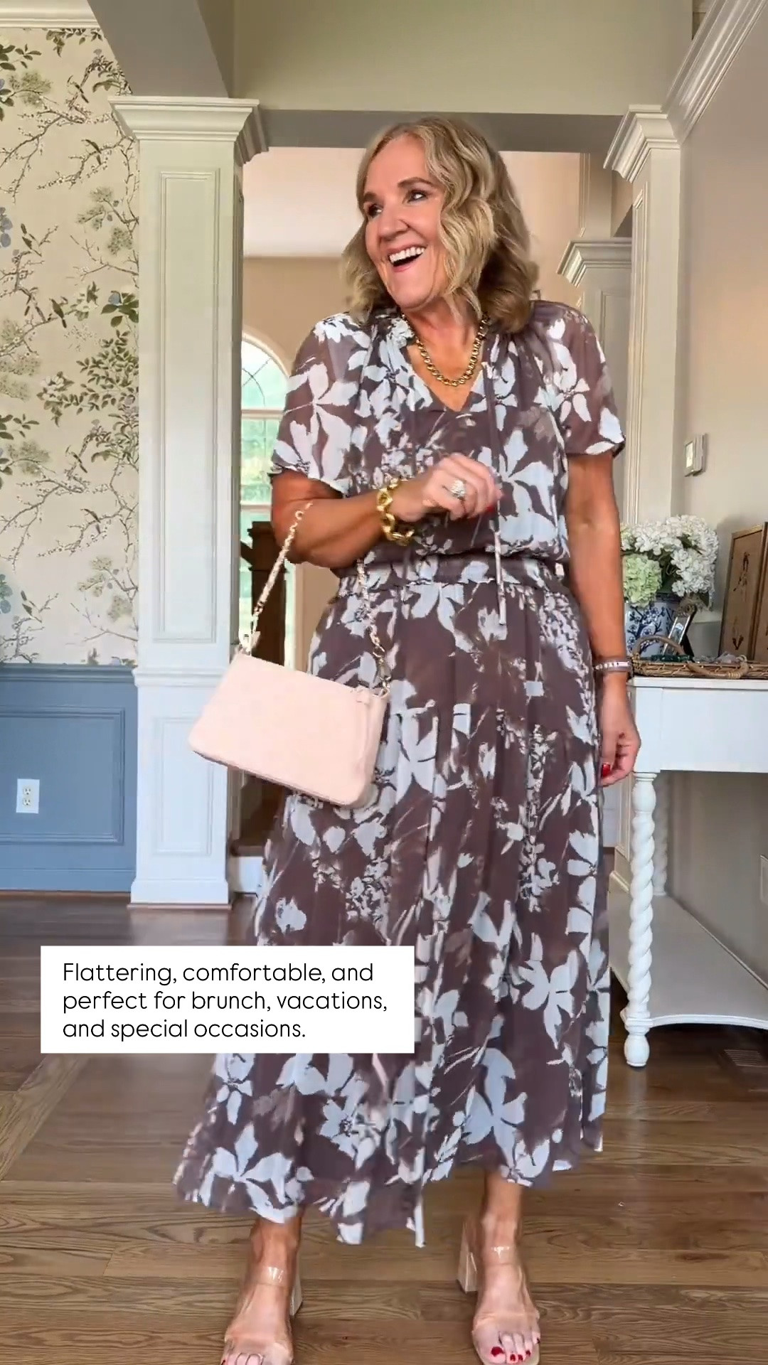 This floral maxi dress is on sale and such a beautiful piece to add to your wardrobe! The flowy silhouette is flattering, comfortable, and easy to dress up or down. Pair it with neutral accessories for an effortless look that’s perfect for brunch, church, vacations, weddings, and special occasions. Grab it while it’s on sale!

💡 LTK MADE EASY
❤️ Heart = Support my posts!
🔖 Save = Get sale & restock alerts
📋 Lists = Keep favorites organized
📲 Share = Send lists and products to a friend. Hello, Christmas List!
💬 Comment = Ask me anything about what I’m wearing.:-)

#LTKootd #LTKOver40 #LTKSaleAlert