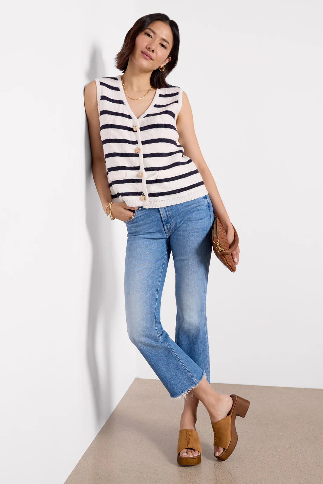 Petite Lil Insider Crop Step Fray | Evereve