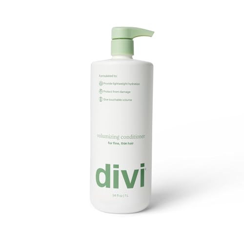 Divi Volumizing Conditioner for Women and Men - Lightweight Volume Conditioner for Fine Hair - Designed to Strengthen and Protect the Hair from Damage, 1L | Amazon (US)