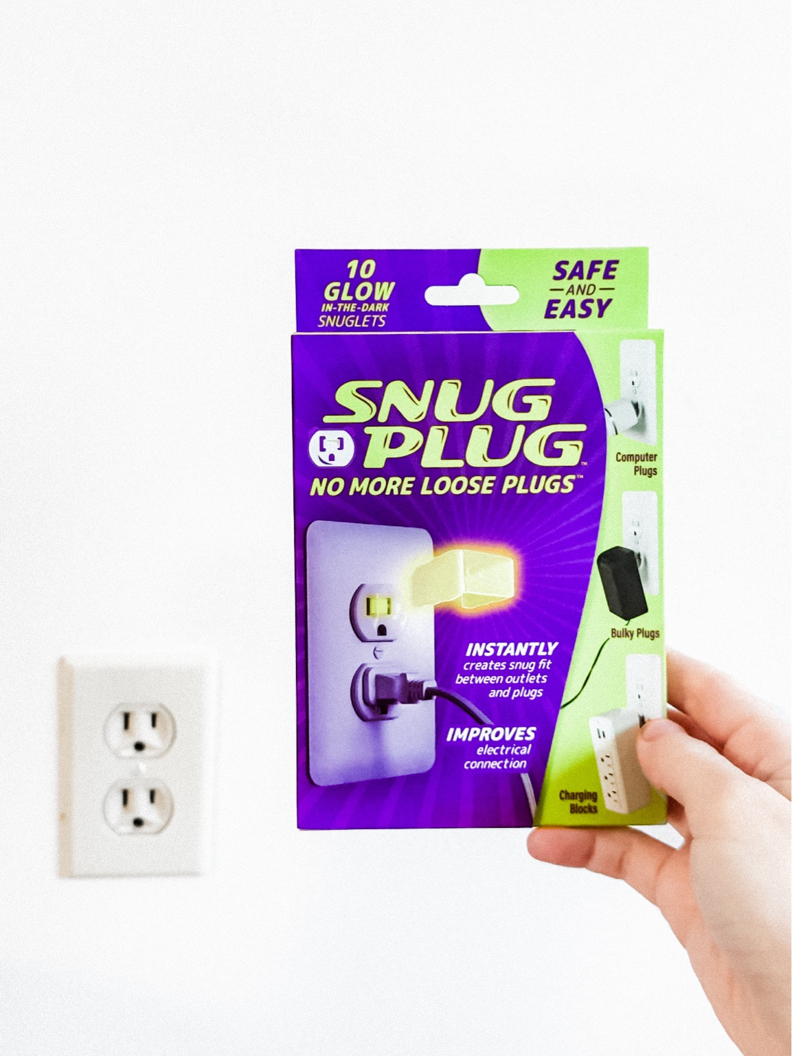 we just moved into our new home last week and the only downfall so far has been that the outlets are super loose, my chargers/plugs fall right out of them 🫠 but I found a simple and cheap solution on amazon—these snug plugs! they slide right into the outlet and make your plugs fit snug 🔌 I got the glow in the dark ones bc I’m a 24 year old child and they sounded cooler hahah
#homeimprovement #homesolutions #homehacks #outlets #looseoutlet #plugs

#LTKSaleAlert #LTKFindsUnder50 #LTKHome