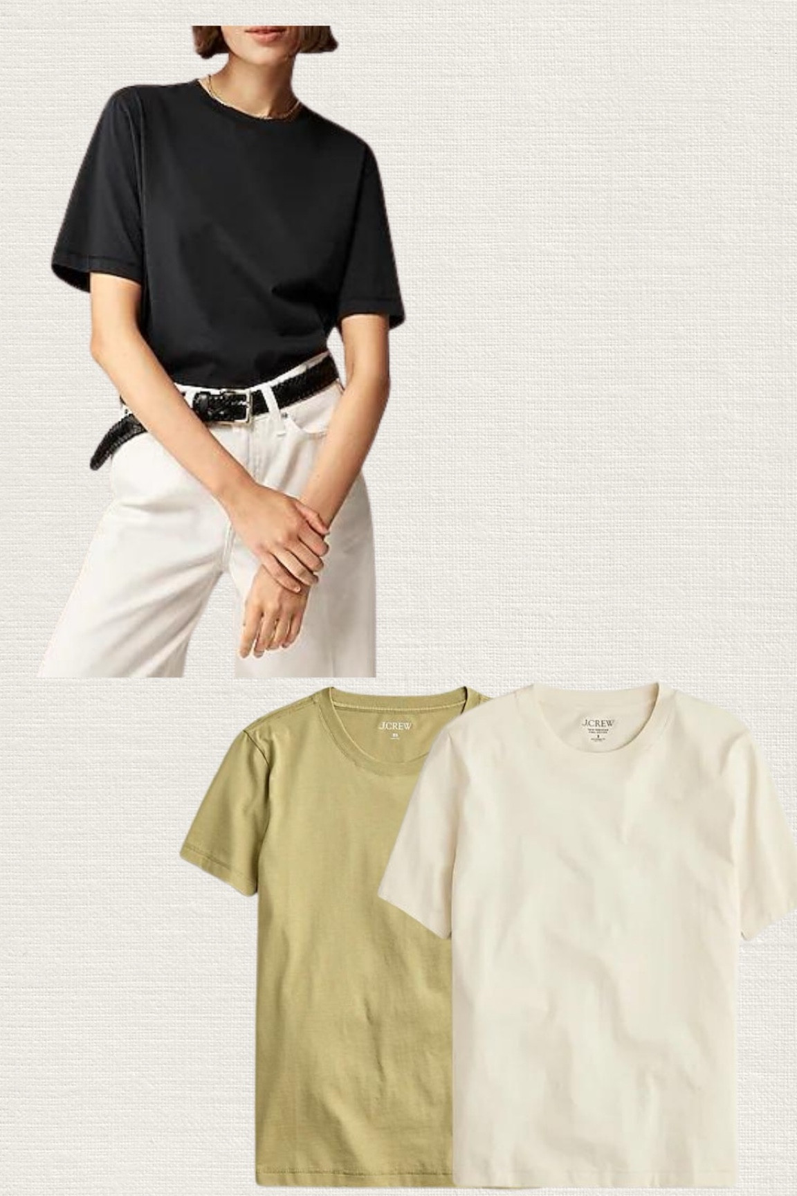Women’s crew primary cotton relaxed t shirt 
Black t shirt 
Timbered khaki t shirt 
Natural t shirt 
Fall style 
Neutral style 
Neutral tshirts 

#LTKSaleAlert #LTKFindsUnder50 #LTKFallSale