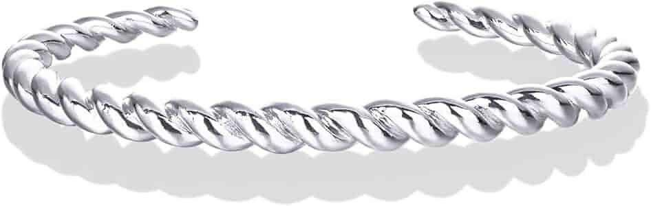 PAVOI Gold Plated Twisted Chunky Bangle Bracelet | 14K Gold Plated | Lightweight Everyday Jewelry | Amazon (US)