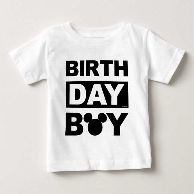 Personalized Mickey Mouse Birthday Boy Baby T-Shirt | Zazzle