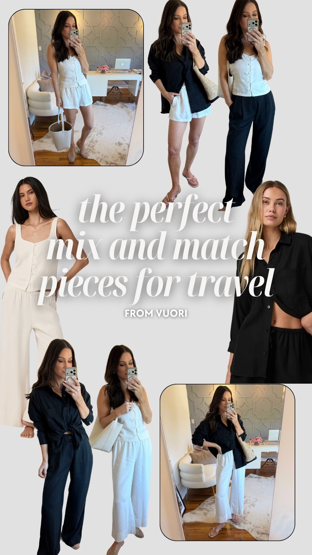 These are the perfect mix and match pieces for travel in breathable fabrics that will keep you comfortable while looking chic! And while they’re great for travel — they’ll become your new favorite pieces for every day, too!

@Vuori US #vuoripartner