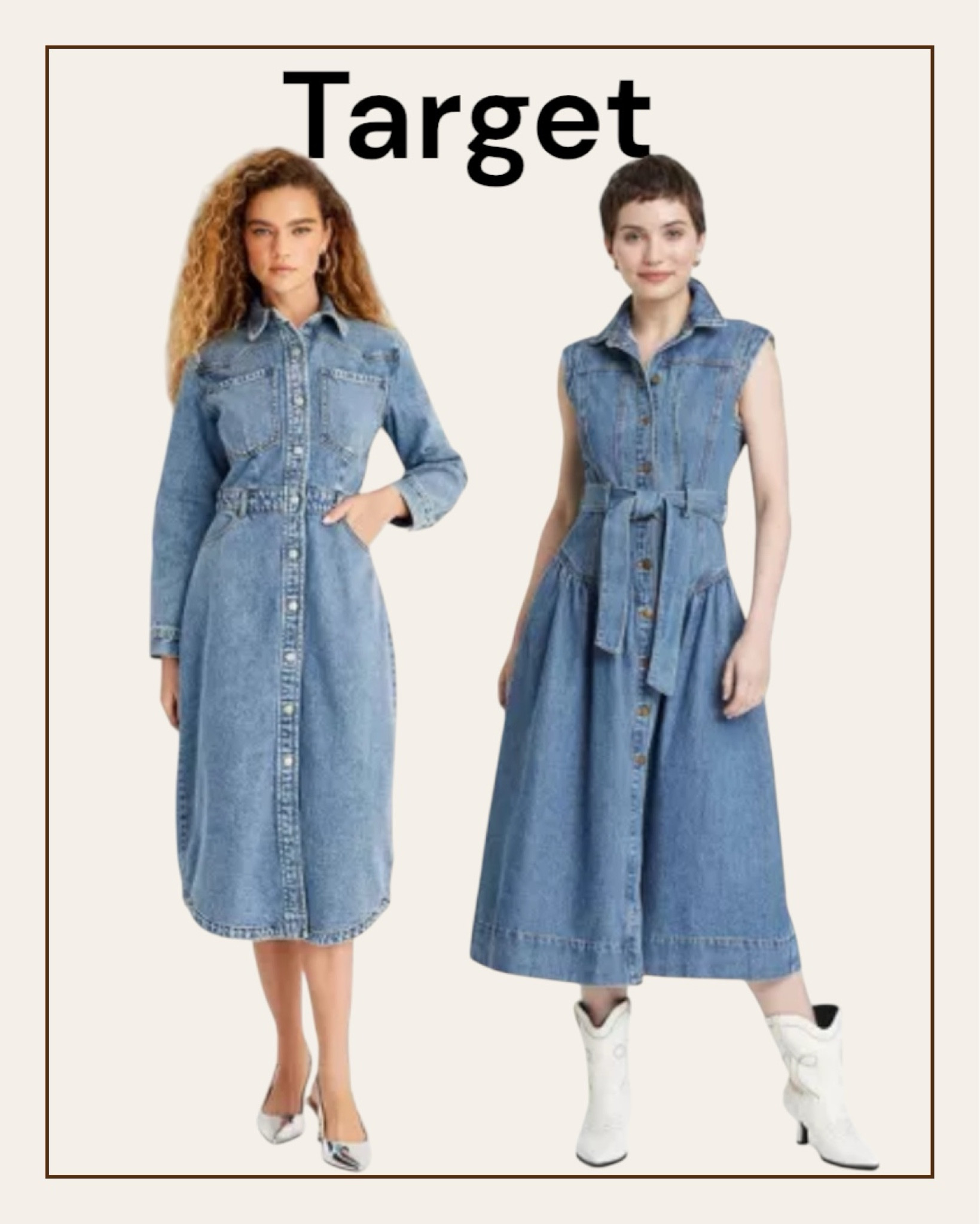 New Target arrivals. Jean dresses for spring. 
#target

#LTKstyletip #LTKfindsunder50