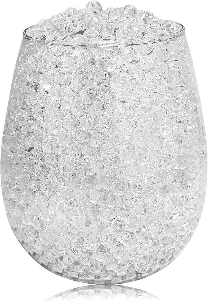 90,000 Clear Water Beads for Vases, Transparent Water Gel Beads Vase Filler for Floating Pearls, ... | Amazon (US)
