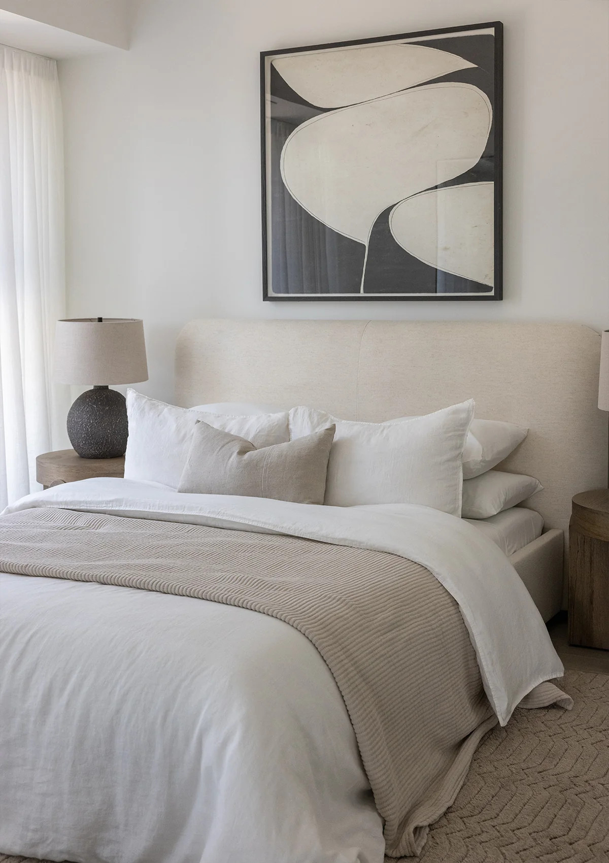 Mara Linen Bed Frame | Maison Blonde