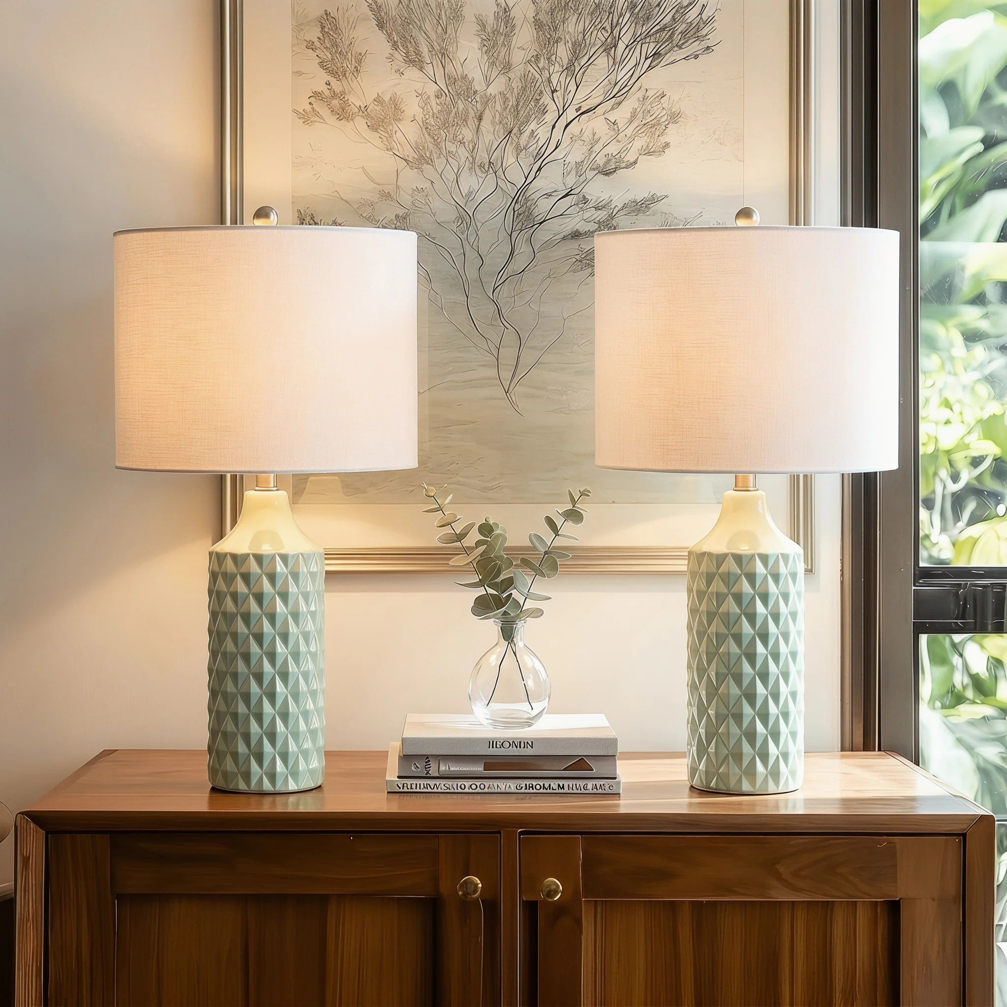 Creight Ceramic Table Lamp (Set of 2) | Wayfair North America