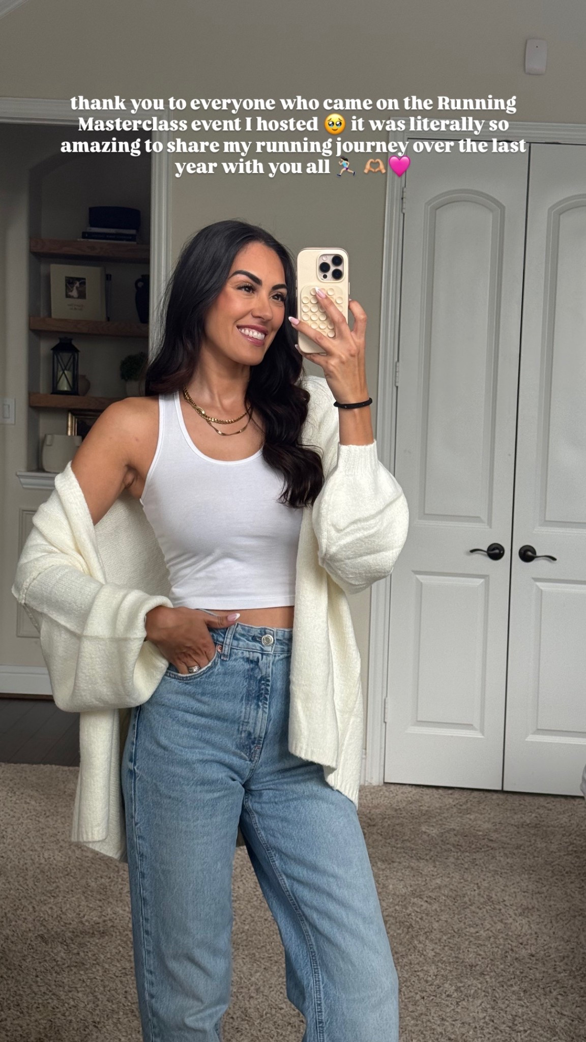 Small tank
Medium cardigan 