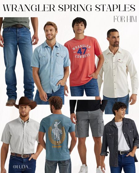 Wrangler spring staples for him | men’s wear under $100 | denim outfits | pants 

#LTKmens #LTKstyletip #LTKfindsunder100