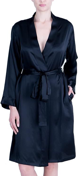OSCAR ROSSA Women's Luxury Silk Sleepwear 100% Silk Robe Kimono       Send to Logie | Amazon (US)