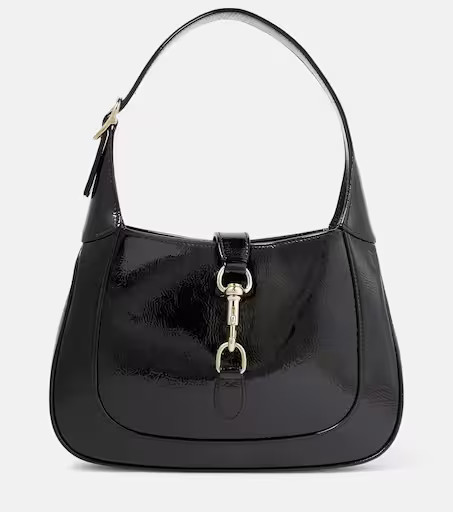 Gucci Jackie Small patent leather shoulder bag | Mytheresa (UK)