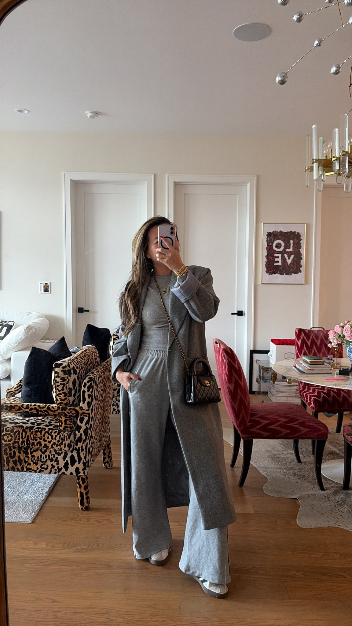 What I wore today. Best gray set and jacket is on sale with code HAPPY20. Size XS in set. Small in coat  

#LTKootd #LTKgrwm