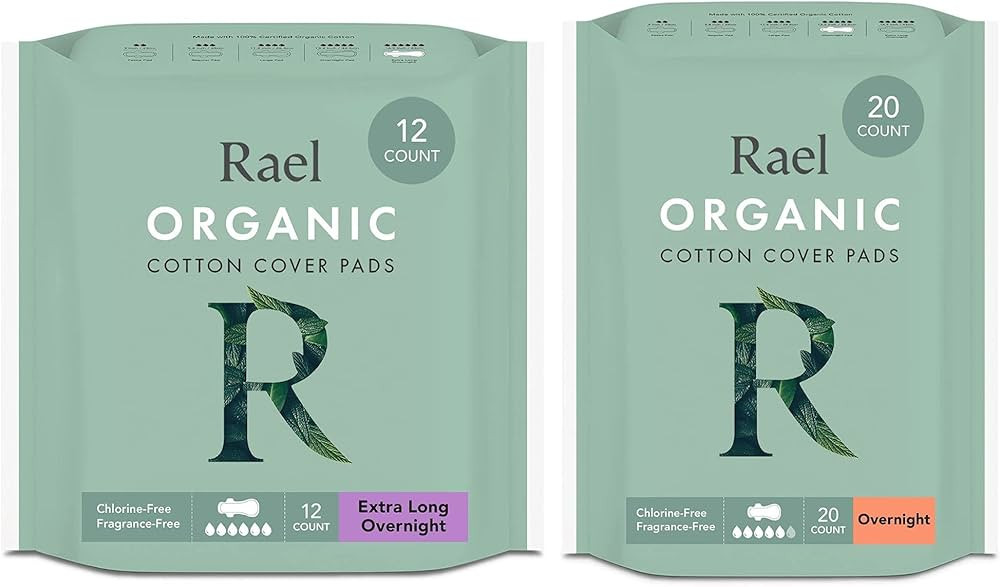 Rael Period Bundle - Extra Long Overnight Pads (12 Count) & Overnight Pads (20 Count) | Amazon (US)