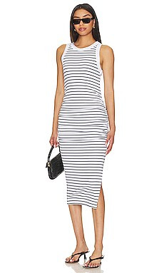Michael Stars Wren Dress in White & Admiral from Revolve.com | Revolve Clothing (Global)
