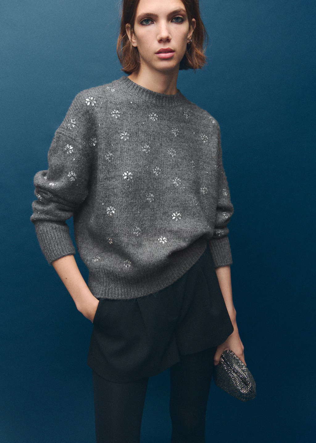 Crystal detail sweatshirt | Mango (US/MX/AU)
