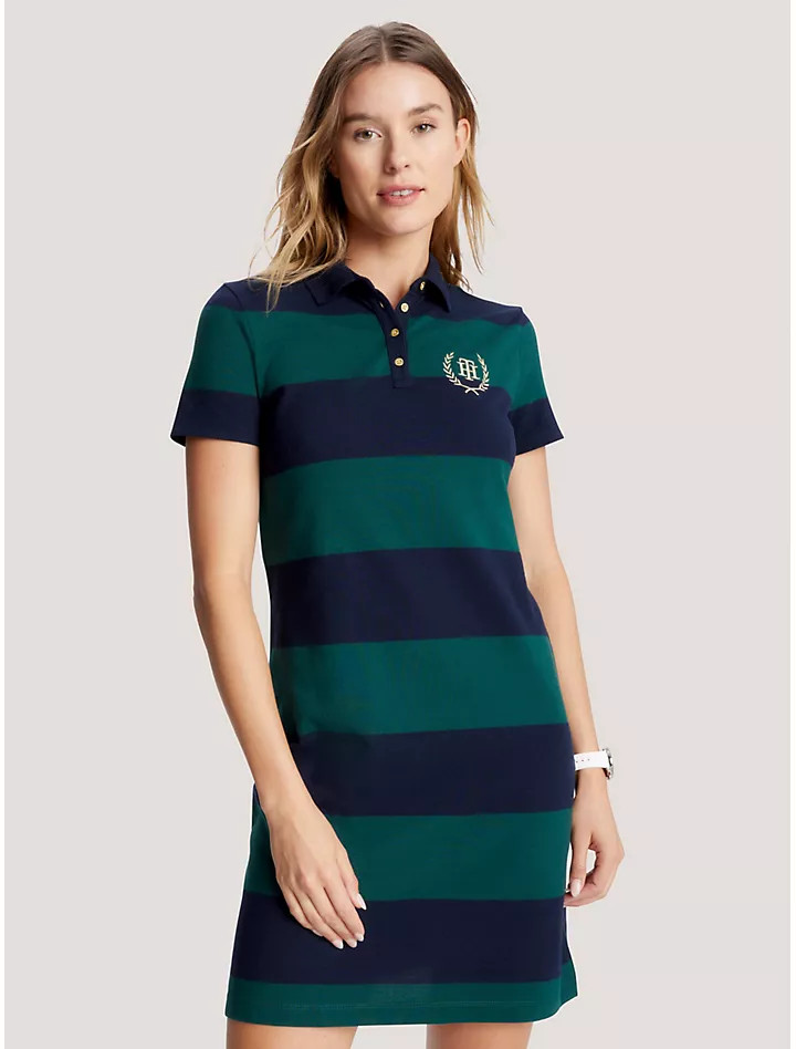 TH Crest Logo Rugby Polo Dress | Tommy Hilfiger | Tommy Hilfiger (US)