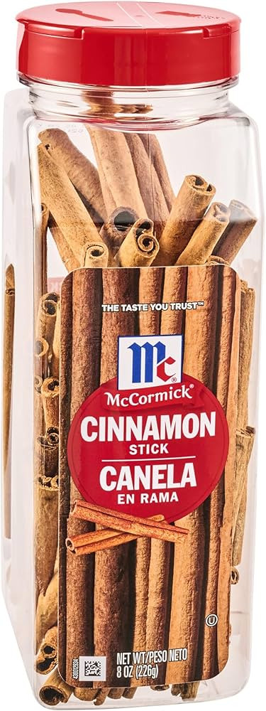 McCormick Cinnamon Sticks, Brings Rich Cinnamon Flavor and Warmth to Savory & Sweet Recipes, 8 oz | Amazon (US)