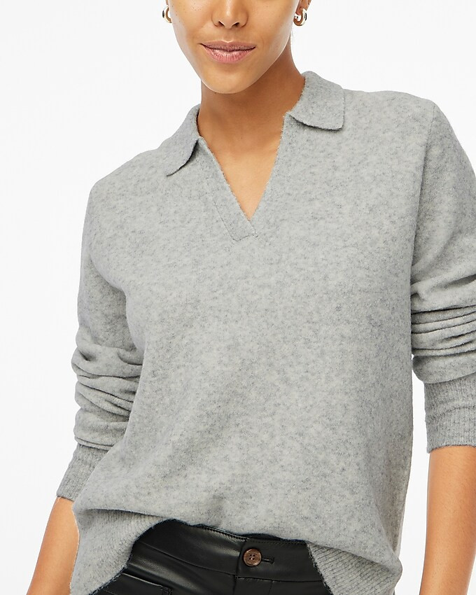 Sweater-polo in extra-soft yarn | J.Crew Factory
